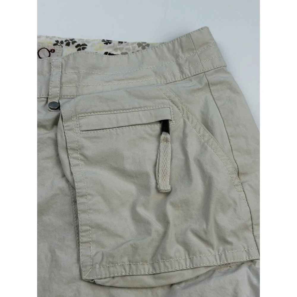 Vintage Y2K Gitano Cargo Bermuda Shorts Womens 12 Khaki Utility Stretch